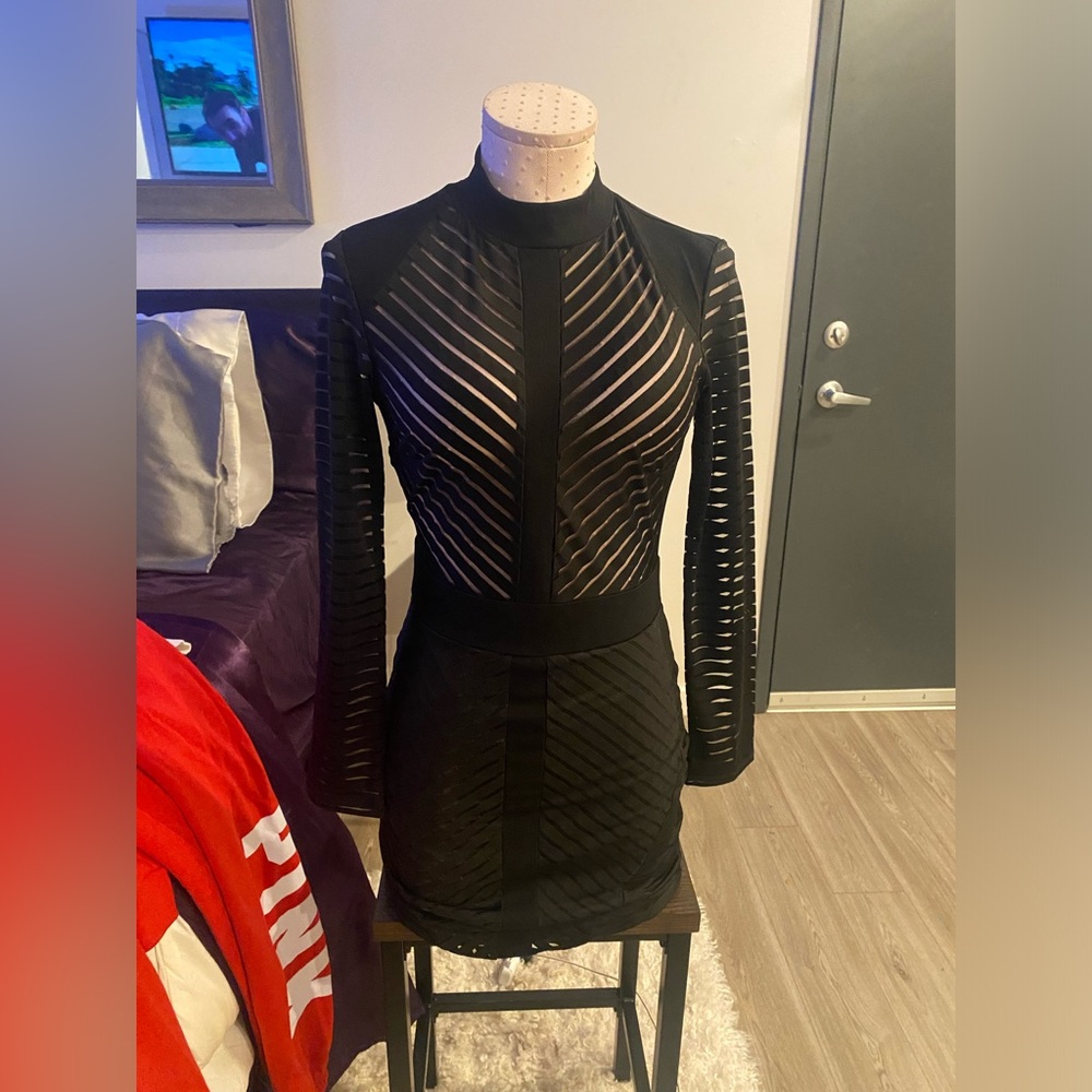 Black cocktail dress